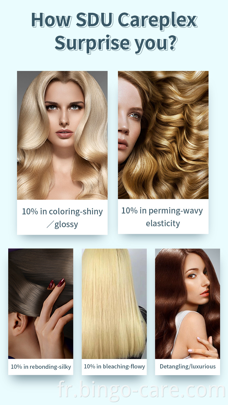 SDU CAREPLEX couleur de cheveux professionnelle protéger le salon de traitement de soins de liaison des cheveux utiliser la même que ola plex pour la coloration teinture permanente